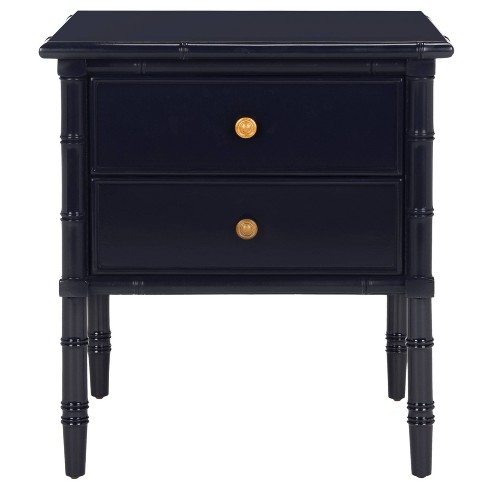 Awesome navy blue bedside table Mina 2 Drawer Coastal Nightstand Safavieh Target
