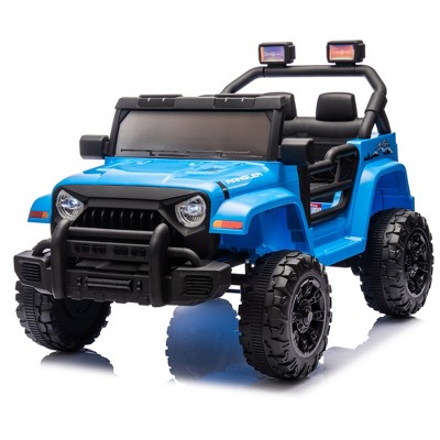 Racxily Dual Drive Kids Ride On Electric Car for 2-4 Years with, Bluetooth, Four-Wheel Suspensionwith LED Headlights, USB Music & Remote Control