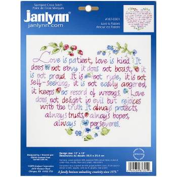 Janlynn® Kid Stitch Bear & Balloon Stamped Cross Stitch Kit