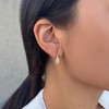 Adornia 14k Gold Plated CZ Teardop Wire Earrings - 2 of 4