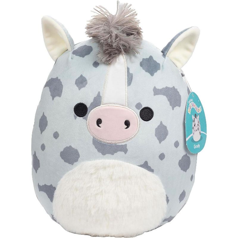 Squishmallows 10" Grady The Grey Appaloosa Horse - Official Kellytoy Plush - Soft and Squishy Stuffed Animal Toy - Great Gift for Kids, 1 of 4
