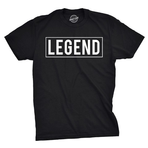 Мужские футболки Crazy Dog T-Shirts, Inc. Mens Legend Funny Shirts Bragging Tee Hilarious Novelty Saying Vintage T shirt - Crazy Dog Men's T Shirt For Retro Fans Black XL