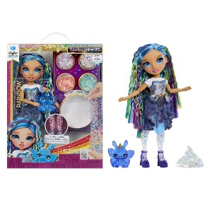 Rainbow High Rainbow Shimmers with Slime - Skyler, Blue 11" Create a Rainbow Fashion Doll,Slime - 1 of 4