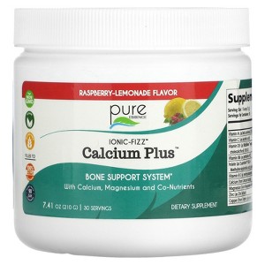 Pure Essence Ionic-Fizz, Calcium Plus, Raspberry-Lemonade, 7.41 oz (210 g) - 1 of 2