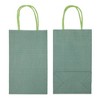 Blue Panda 25 Pack Small Paper Gift Bags with Handles for Party Favors, Bulk Shopping Merchandise Bags, Green 9 x 5.5 x 3 In - 4 of 4