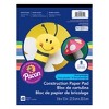 Heavyweight Construction Paper Pad, 8 Assorted Colors, 9" x 12", 48 Sheets Per Pack, 12 Packs - 2 of 3
