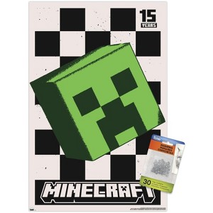 Trends International Minecraft: 15th Anniversary - Posterized Creeper Unframed Wall Poster Prints - 1 of 4