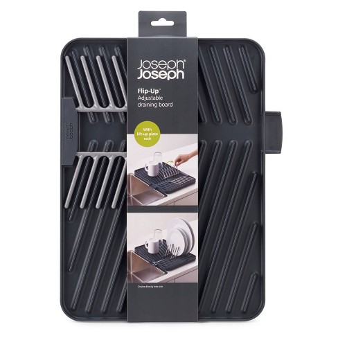 Joseph Joseph Extend Steel Expandable Dish Rack With Draining Spout - Gray  : Target