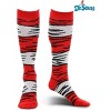 HalloweenCostumes.com One Size Fits Most  Dr. Seuss Cat in The Hat Striped Costume Socks for Adults., Black/Red/White - 2 of 4