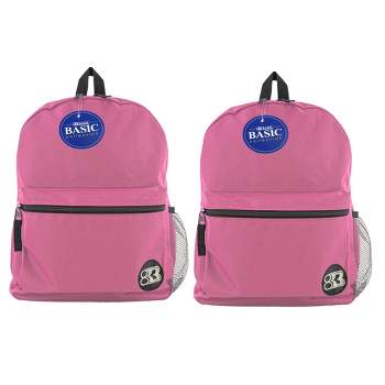 BAZIC Products® Basic Backpack 16" Fuchsia, Pack of 2