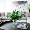 Nearly Natural 19-in Palmate Fern Arrangement in Glass Vase - 4 of 4