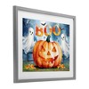 Stupell Industries Boo Ghosts & Jack-o-Lantern Framed Print Under Glass Art, Gray, 21" x 17" - 2 of 4