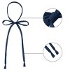 Allegra K Women's Self-tied Adjustable Solid Color Bow Tie - 4 of 4