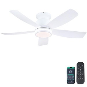 Kviflon 41 Inches Ceiling Fan with Light,App and Remote Control,5 Blades, Reversible DC Motor - 1 of 4