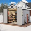 EROMMY Resin Outdoor Storage Shed With Floor - 4 of 4