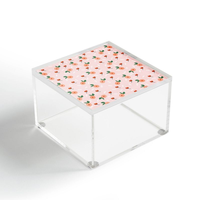 Hello Twiggs Peaches And Poppies Acrylic Box - Deny Designs, 1 of 5