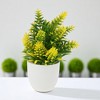 Unique Bargains Artificial Plants Mini Pine Cone Sprig Plant Plastic 2.76"x2.76"x6.3" 1 Pc - 2 of 4