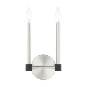 Livex Lighting Karlstad 2 - Light Wall Light in  Brushed Nickel - 1 of 1