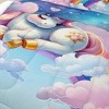 Acoinel 3 Pcs Baby Unicorn Comforter Set with 2 Pillowcases - 2 of 4