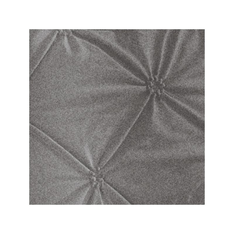 Collections Etc 3-Piece Velvet Diamond Pintuck Texture Comforter Set, 3 of 4