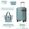 3 Piece Carry-On Luggage Set with Spinner Wheels, TSA Lock, Weekender Duffel & Toiletry Bag – 20" Hard Shell Suitcase for Travel – Cuddlewood - 4 of 4