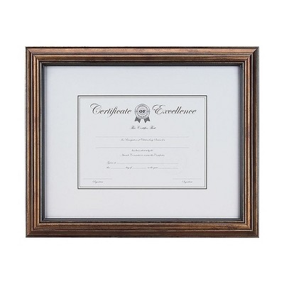 Staples Plastic Certificate Frame Bronze (53121/20189) 810921