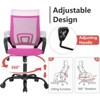 RISOKEYS Ergonomic Office Chair with Breathable Mesh Lumbar Support, 360° Swivel Casters & Adjustable Armrests for Office,Home - 4 of 4