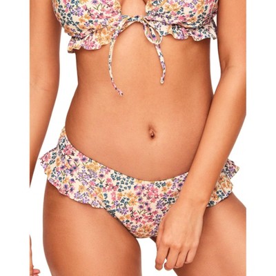 Adjustable High Cut Cheeky Bikini Bottom in Sugar Crush