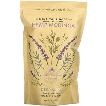 Harney & Sons Hemp Moringa, Deep Sleep, Wellness Tea & Herbs, 10 oz (283 g)