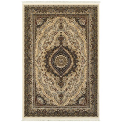 Oriental Weavers Masterpiece 111W2 Ivory/ Multi Indoor Area Rug - 5'3" x 7'6"