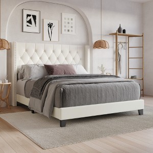 Home Design Homer Tufted Upholstered Panel Bed - 1 of 4