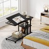 Tribesigns Height Adjustable End Table, C-Type Side Table with Wheels - 4 of 4