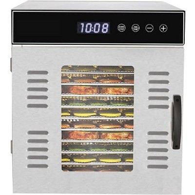 NutriChef Premium Food Dehydrator Machine - 1000 Watts 14 Shelf Stainless  Steel Dehydrator with Digital Timer and Temperature Control 