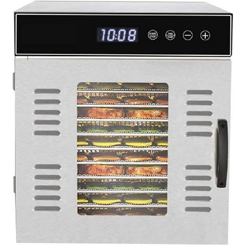 Premium Food Dehydrator Machine with 50 Free Recipes, 6 Stainless Stee