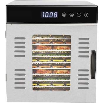 NutriChef Premium Food Dehydrator Machine - 1000 Watts 14 Shelf Stainless Steel Dehydrator with LED Display