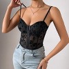 Sexy Sheer Mesh Bustier Top with Underwire & Boning - Clubwear Bralette for Women Night Out Outfit - 4 of 4