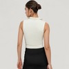 Anna-Kaci Active Women's Sleeveless Colorblock Cropped Top with Collared Neckline and Sculpted Contrast Design - 4 of 4