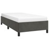 vidaXL Modern Twin Bed Frame in Dark Gray Velvet Finish - Sleek Design and Durable Construction - 2 of 4