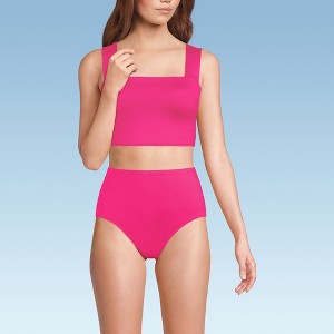 Lands' End Women's Square Neck Midkini Swimsuit Top - 1 of 4