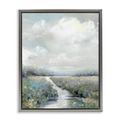 Stupell Industries Tranquil Flower Meadow Path, 17" x 21"