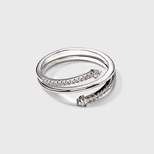 Silver Plated Wrap Cubic Zirconia Ring - A New Day™