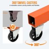 2 Ton Folding Hydraulic Engine Hoist with Lever, Folding Engine Shop Crane Hoist Lift, Heavy Cherry Picker with 6 Wheels for Garage, Workshop - 3 of 4