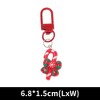 Unique Bargains Christmas Keychain Lobster Clasp Alloy Resin Colorful 1 Pc - 2 of 3