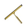 J&V TEXTILES All-Purpose Stainless Steel Shower Squeegee for Glass Doors with Adhesive Hooks, Squeegee for Shower Glass 10 Inch - 3 of 4