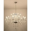 Maxax 40.1¡° 18-Light Gold Crystal Chandelier, Traditional Glam Pendant Light for Living Room Dining Room Ballroom - 2 of 4
