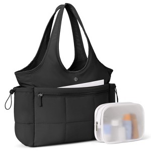 Generic Puffer Tote Bags Travel Tote Bag Trolley Sleeve Lightweight Quilted Laptop Nurse Bag - 1 of 4