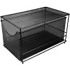 Sorbus Metal Mesh Cabinet Organizer with Pull-Out Drawers—Ideal for Countertop, Cabinet, Pantry, Under the Sink, Desktop and More (Black 1 Drawer) - 3 of 4