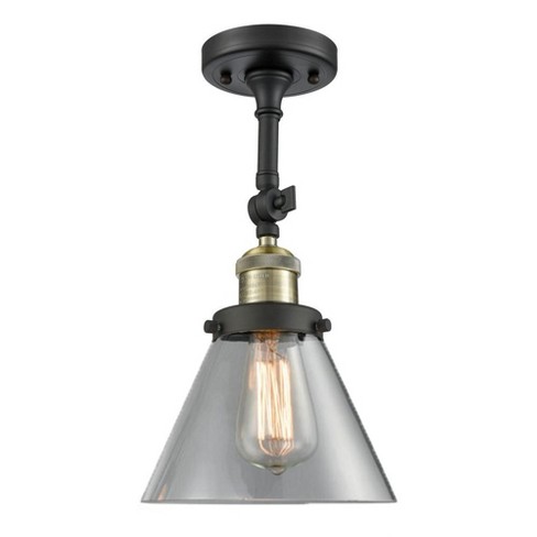 Innovations Lighting Cone 1 - Light Semi-Flush Mount in  Black Antique Brass - image 1 of 1