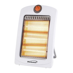 Brentwood H-Q1000Q 1,000-Watt-Max Portable Quartz Space Heater, White - 1 of 4