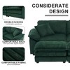 PAGED Corduroy Sofa Comfy Deep Seat Couch with 2 Back Pillows, 2 Toss Pillows and 2 Ottoman for Living Room, Home Office - 3 of 4